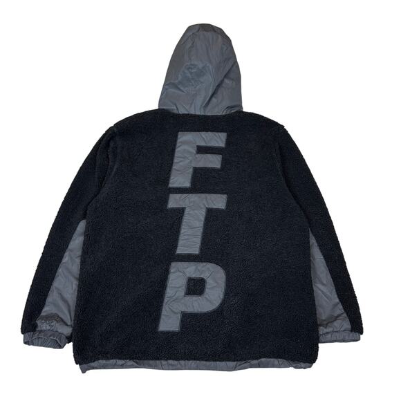 FTP Reflective Polar Full Zip Hoodie Fleece Jacket SS23 Men's Large - Picture 1 of 9